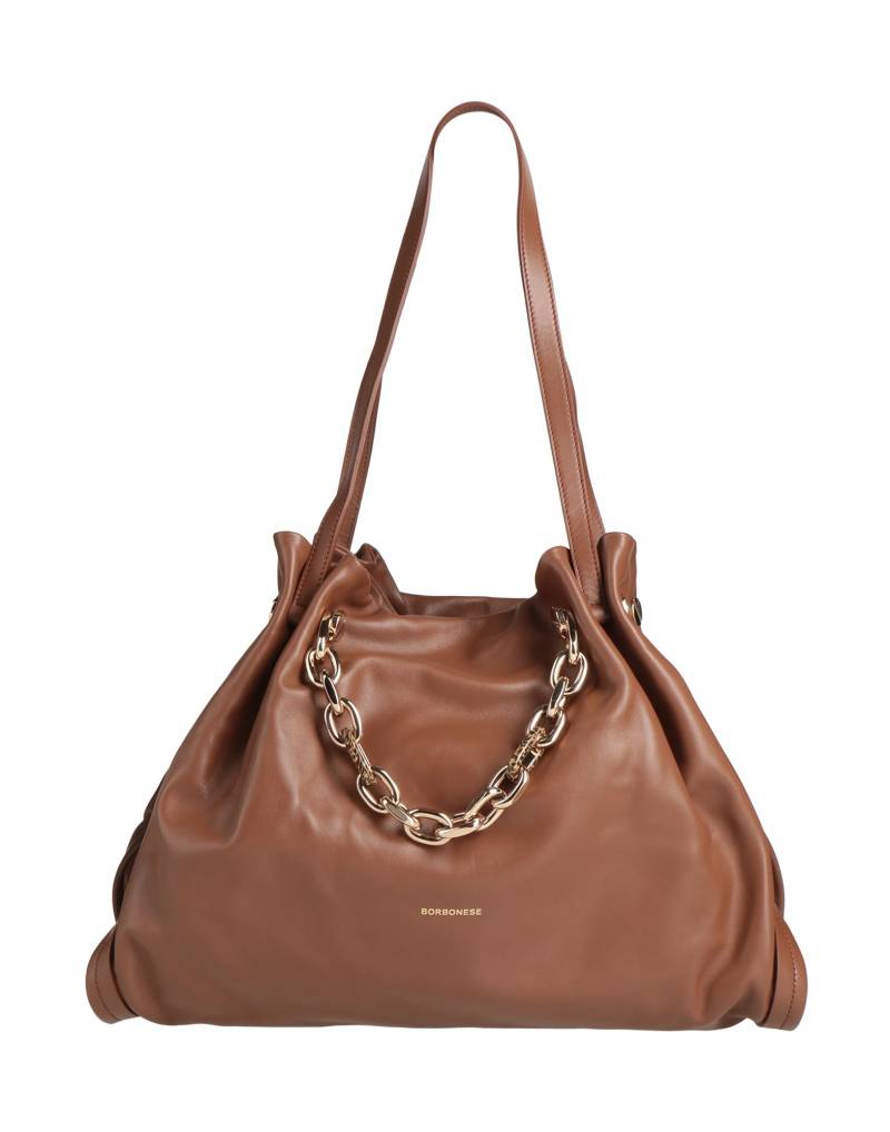 BORBONESE Schultertasche Damen Braun von BORBONESE