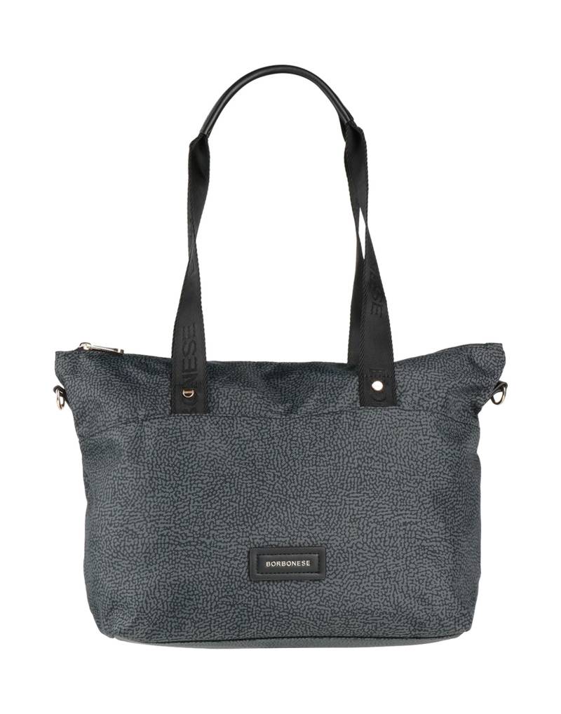 BORBONESE Schultertasche Damen Braungrau von BORBONESE