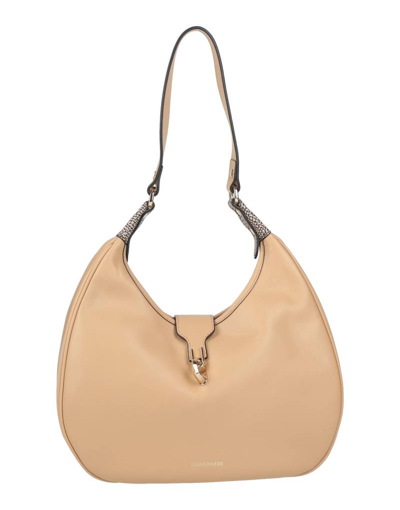BORBONESE Schultertasche Damen Sand BORBONESE Schultertasche Damen Sand von BORBONESE