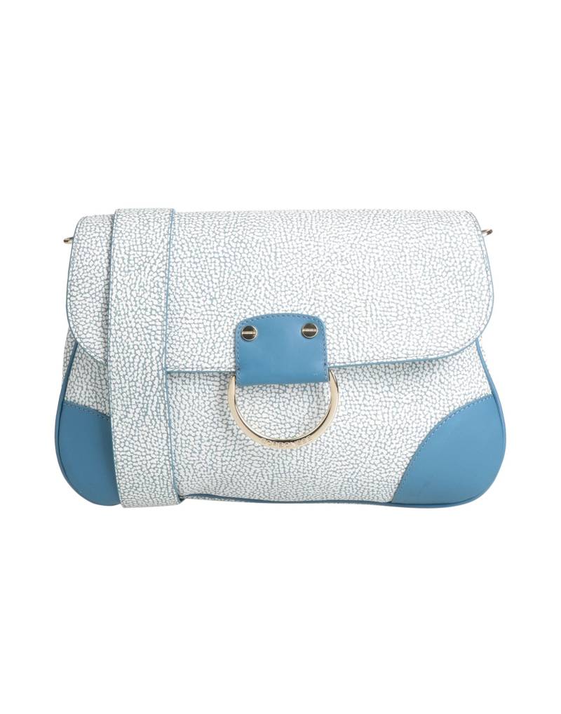 BORBONESE Umhängetasche Damen Hellblau von BORBONESE
