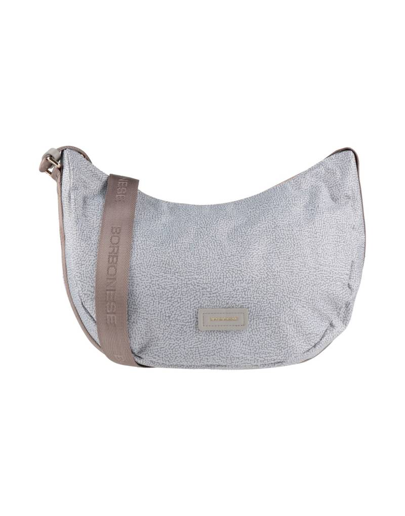 BORBONESE Umhängetasche Damen Hellgrau von BORBONESE