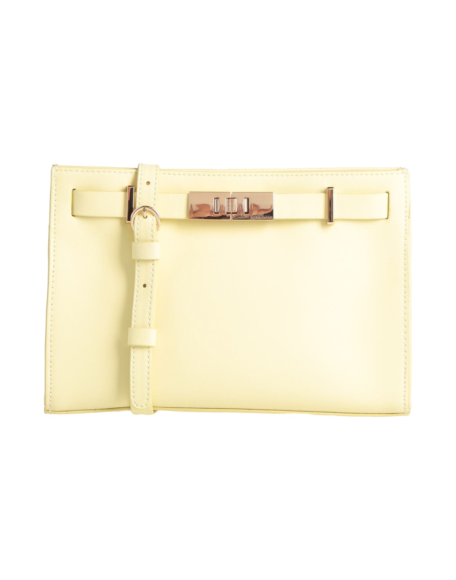 BORBONESE Umhängetasche Damen Pastellgelb von BORBONESE