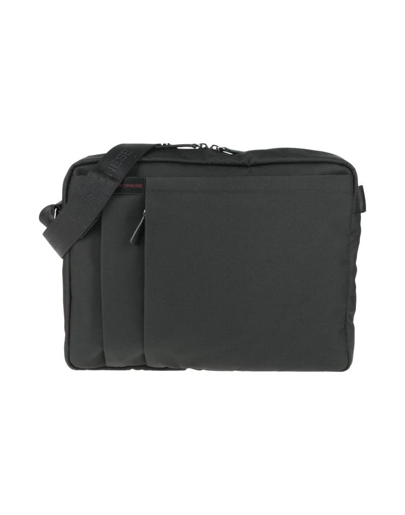 BORBONESE Umhängetasche Herren Schwarz von BORBONESE