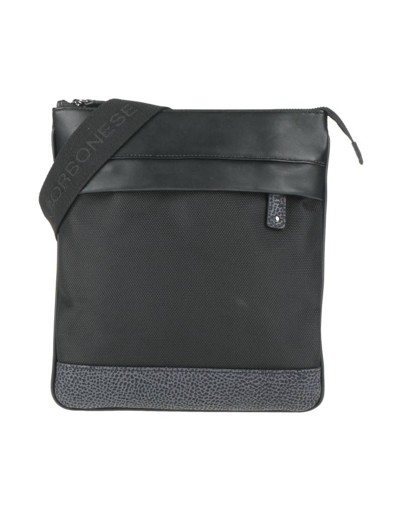 BORBONESE Umhängetasche Herren Schwarz von BORBONESE