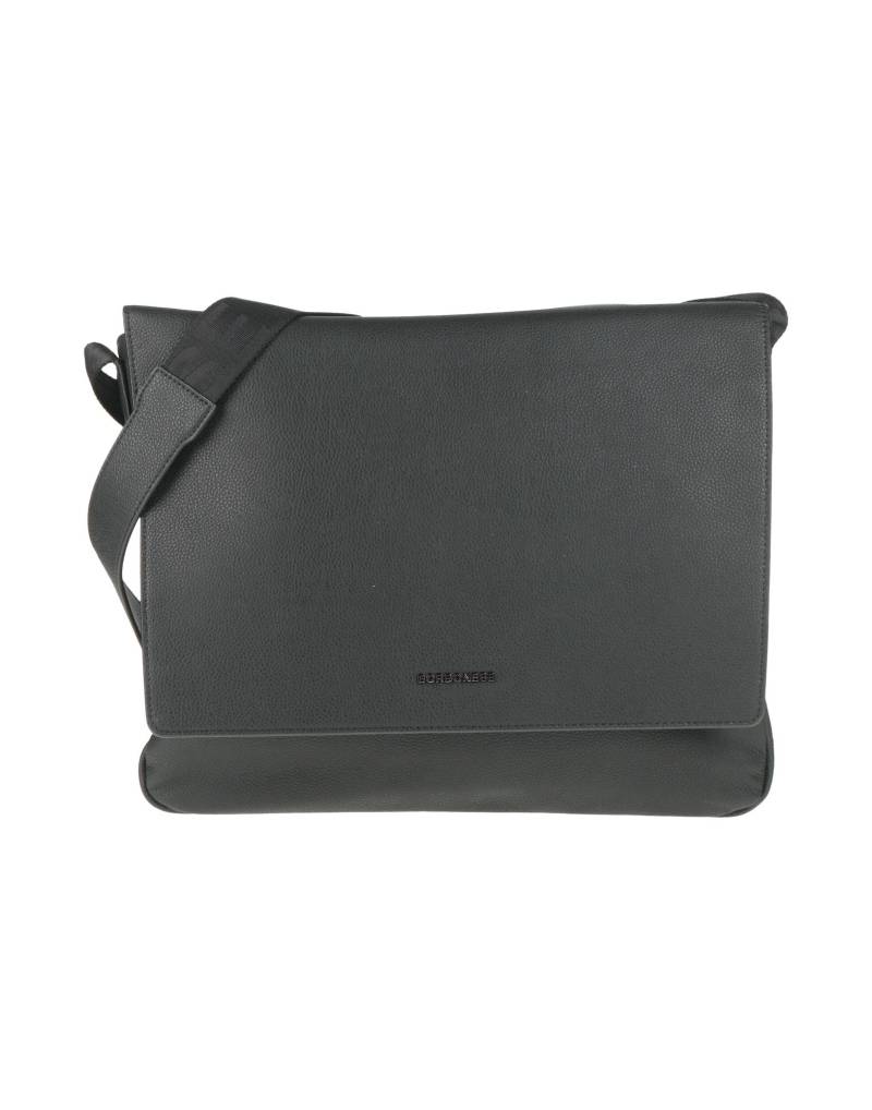 BORBONESE Umhängetasche Herren Schwarz von BORBONESE