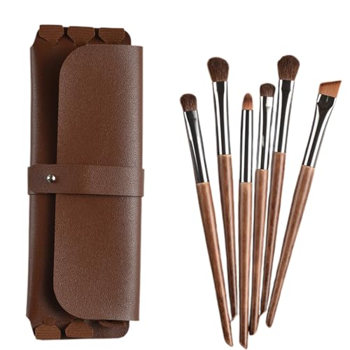 Kabuki-Lidschatten-Pinsel-Set, ultraweich, Concealer, Rouge, Konturen, Mischpinsel, 6-teilig, Braun Kabuki-Lidschatten-Pinsel-Set, ultraweich, Concealer, Rouge, Konturen, Mischpinsel, 6-teilig, Braun von BORGBAR