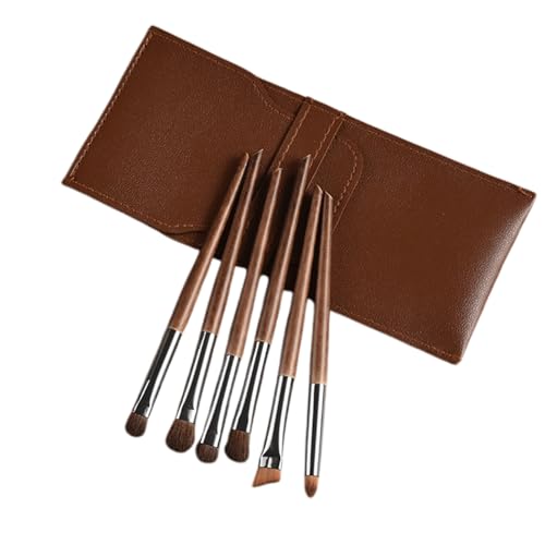 Kabuki-Lidschatten-Pinsel-Set, ultraweich, Concealer, Rouge, Konturen, Mischpinsel (Kaffee) von BORGBAR