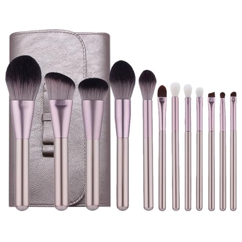 Make-up-Pinsel mit Etui, professionelles Make-up-Pinsel-Set, Bronzer Lidschatten, Augenbrauen, Eyeliner, Modellierpinsel, 12-teilig Make-up-Pinsel mit Etui, professionelles Make-up-Pinsel-Set, Bronzer Lidschatten, Augenbrauen, Eyeliner, Modellierpinsel, 12-teilig von BORGBAR