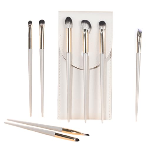 Shadow Skills 8-teiliges Lidschatten-Pinsel-Set, professionelles veganes Make-up-Pinsel-Set, fein abgewinkelter Eyeliner-Pinsel, Lidschatten-Pinsel-Set (8-teiliges Lidschatten-Pinsel-Set) von BORGBAR