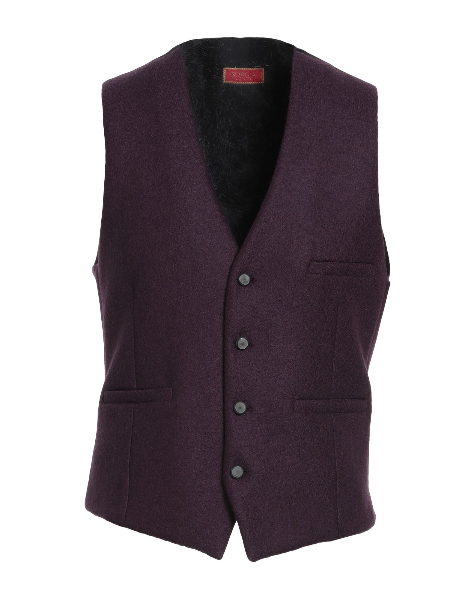 BORGIA  Milano Couture-weste Herren Dunkelviolett von BORGIA  Milano
