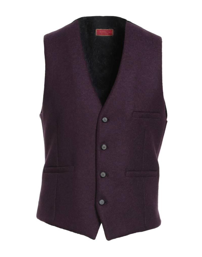BORGIA  Milano Couture-weste Herren Dunkelviolett von BORGIA  Milano
