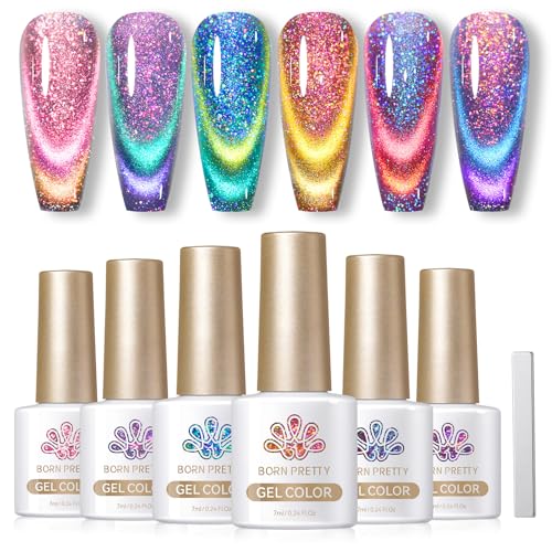 Born Pretty 9D Cat Magnetic Eye Gel Chamäleon - UV Nagellack Glitzer Magnetic Nail Polish Maniküre und Nagelkunst DIY zu Hause von BORN PRETTY