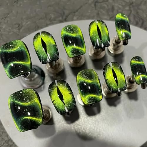 Born Pretty Cat Magnetic Eye Gel Glitzer Dunkel Grün UV Nagellack Magnetic Nail Polish Maniküre und Nagelkunst DIY zu Hause von BORN PRETTY