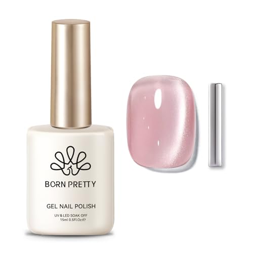 Born Pretty Cat Magnetic Eye Gel Nude Mondlicht Weiche Spitze UV Nagellack Magnetic Nail Polish Maniküre und Nagelkunst DIY zu Hause von BORN PRETTY
