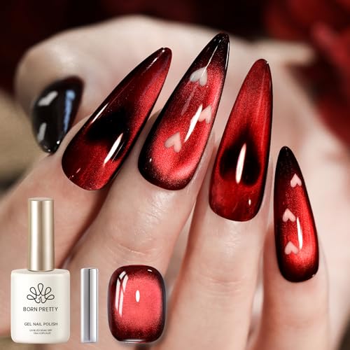 Born Pretty Cat Magnetic Eye Gel Rot UV Nagellack Magnetic Nail Polish Maniküre und Nagelkunst DIY zu Hause von BORN PRETTY