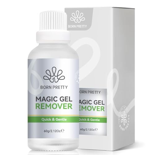 Born Pretty UV Nagellackentferner - 60ML Gelnägel UV Lack Gellack Entferner mit Verbesserter Sanfter Formel Schneller Einfacher Nail Polish Magic Remover in 3-5 Minuten Keine Folie Erforderlich von BORN PRETTY