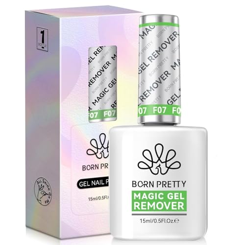 Born Pretty UV Nagellackentferner - 15ml Gelnägel UV Lack Gellack Entferner mit Verbesserter Sanfter Formel Schneller Einfacher Nail Polish Magic Remover in 3-5 Minuten Keine Folie Erforderlich von BORN PRETTY