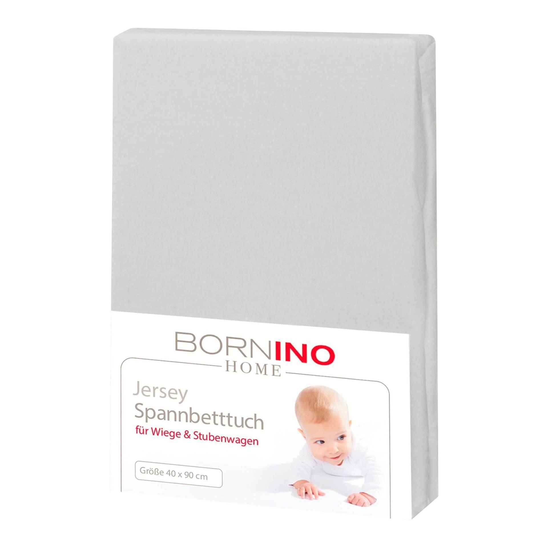 Bornino Home Jersey-Spannbetttuch 40x90 cm von BORNINO HOME