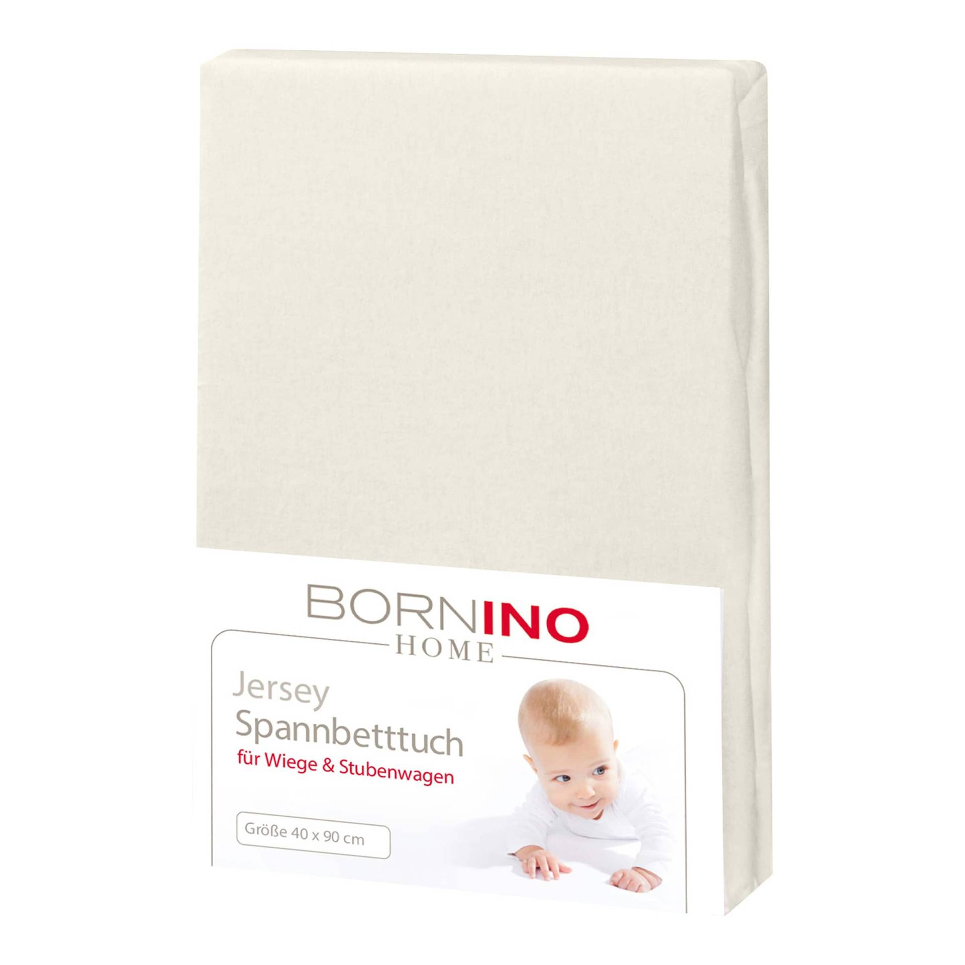 Bornino Home Jersey-Spannbetttuch 40x90 cm von BORNINO HOME