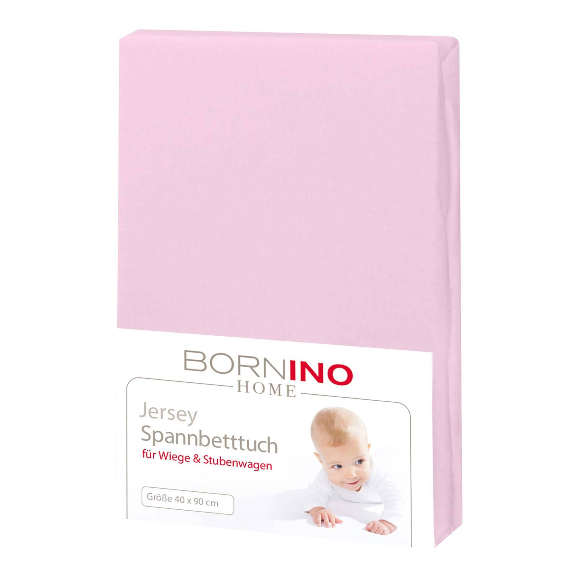 Bornino Home Jersey-Spannbetttuch 40x90 cm von BORNINO HOME