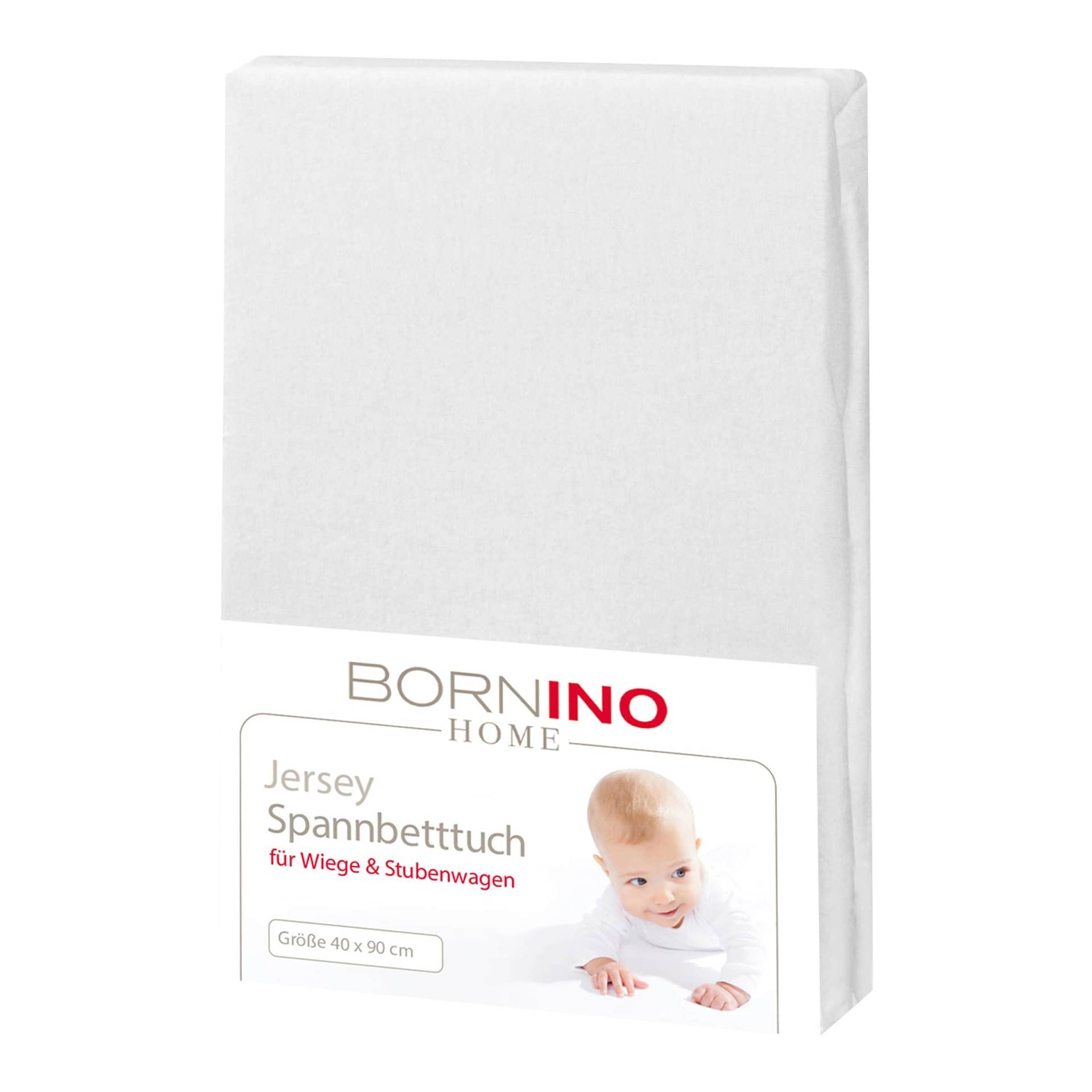 Bornino Home Jersey-Spannbetttuch 40x90 cm von BORNINO HOME