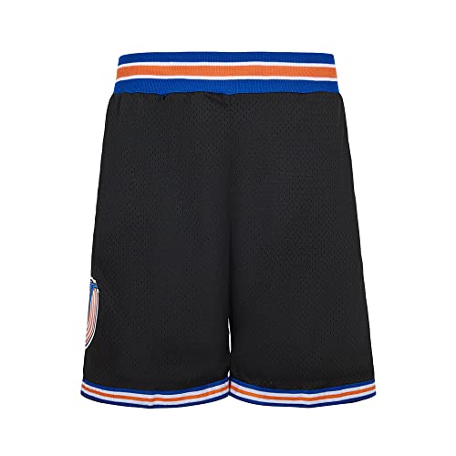BOROLIN Herren Basketball Shorts Moive 90er Jahre Sporthose mit zwei Taschen, schwarz, X-Groß von BOROLIN