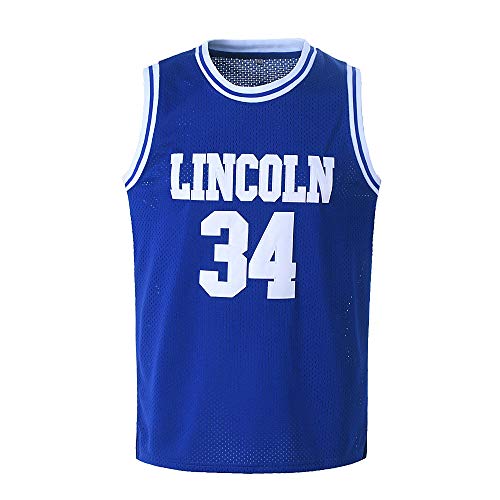 BOROLIN Jesus Shuttlesworth Shirts 34 Lincoln High School Basketball Trikot - Blau - XX-Large von BOROLIN