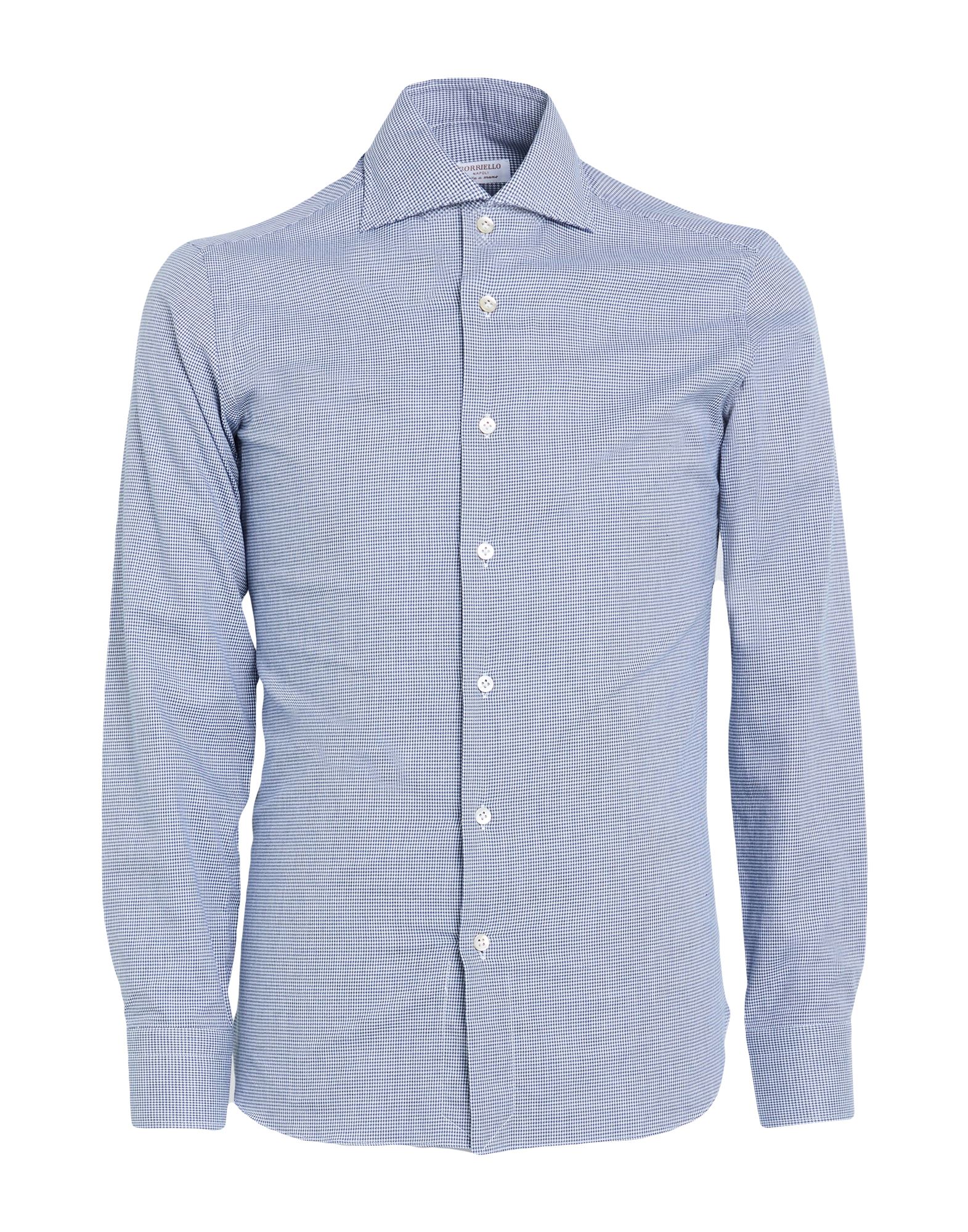 BORRIELLO NAPOLI Hemd Herren Marineblau von BORRIELLO NAPOLI
