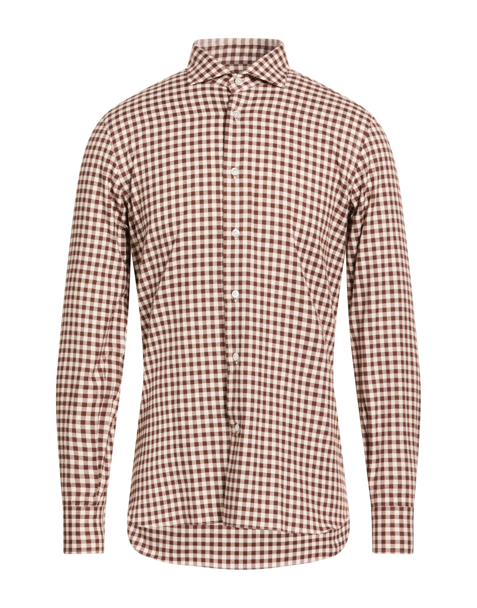 BORRIELLO NAPOLI Hemd Herren Schokobraun von BORRIELLO NAPOLI