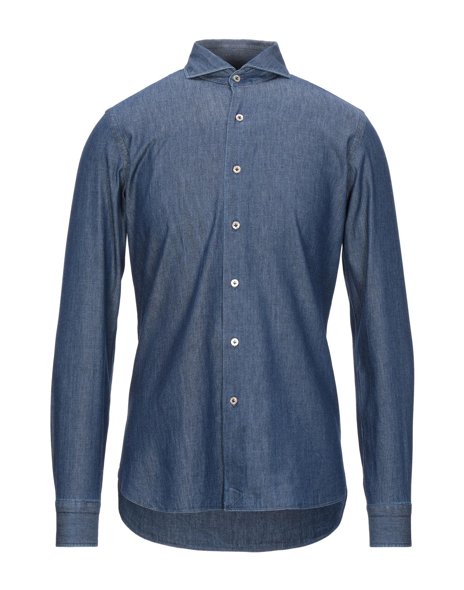 BORRIELLO NAPOLI Jeanshemd Herren Blau von BORRIELLO NAPOLI