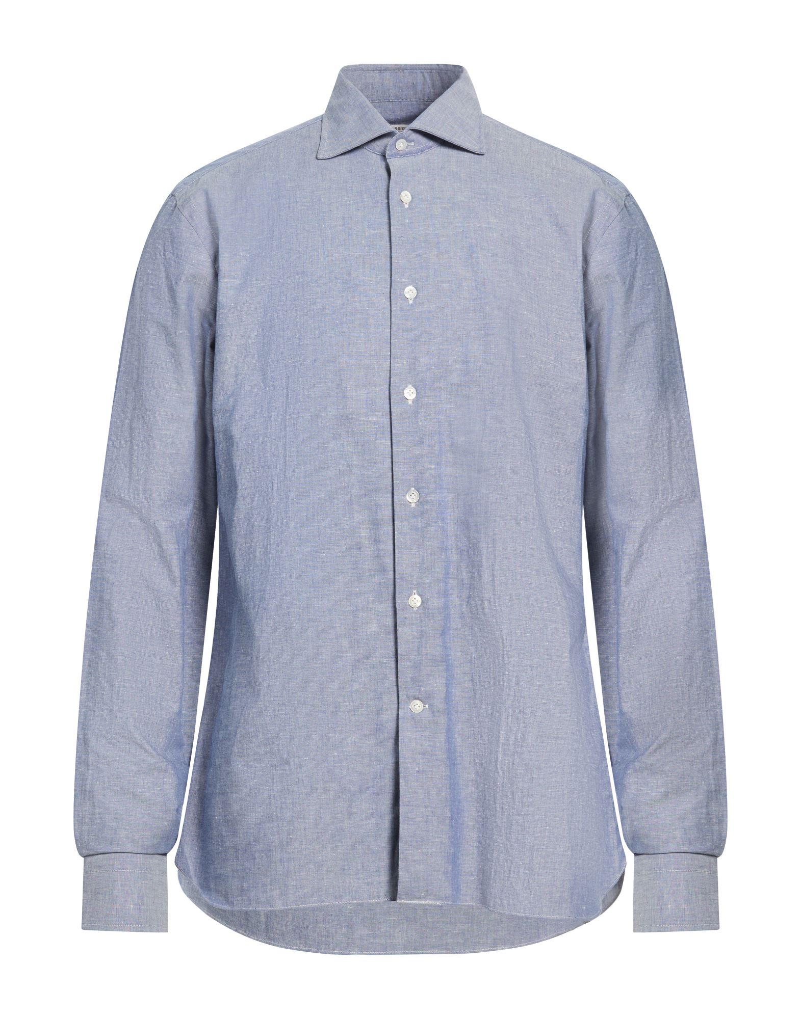 BORRIELLO NAPOLI Jeanshemd Herren Blau von BORRIELLO NAPOLI