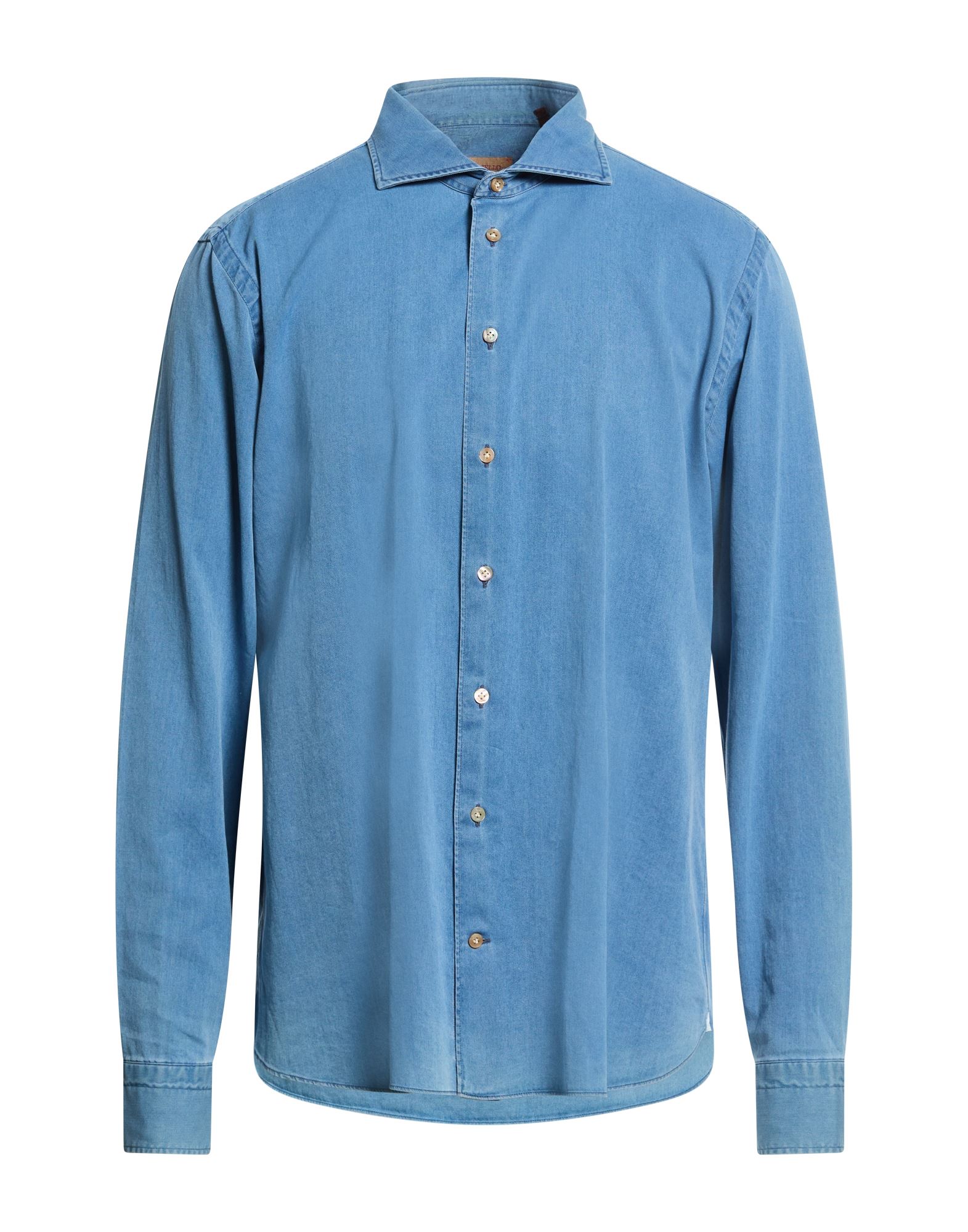 BORRIELLO NAPOLI Jeanshemd Herren Blau von BORRIELLO NAPOLI