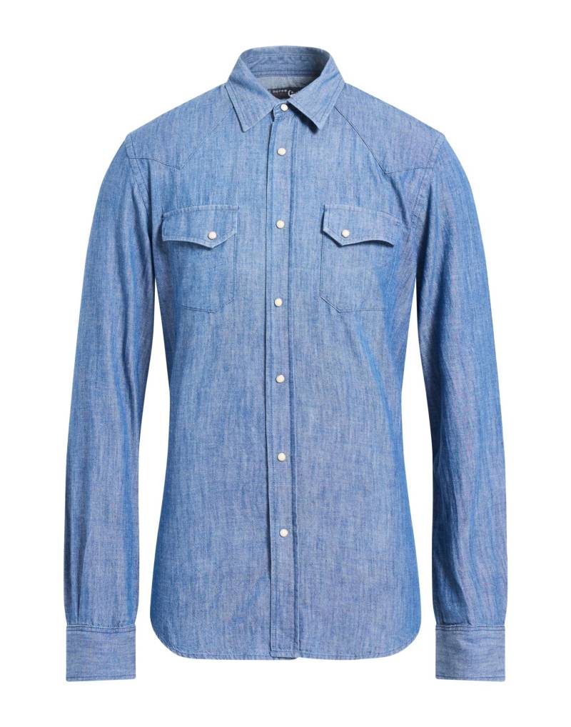 BORSA GARAGE Jeanshemd Herren Blau von BORSA GARAGE