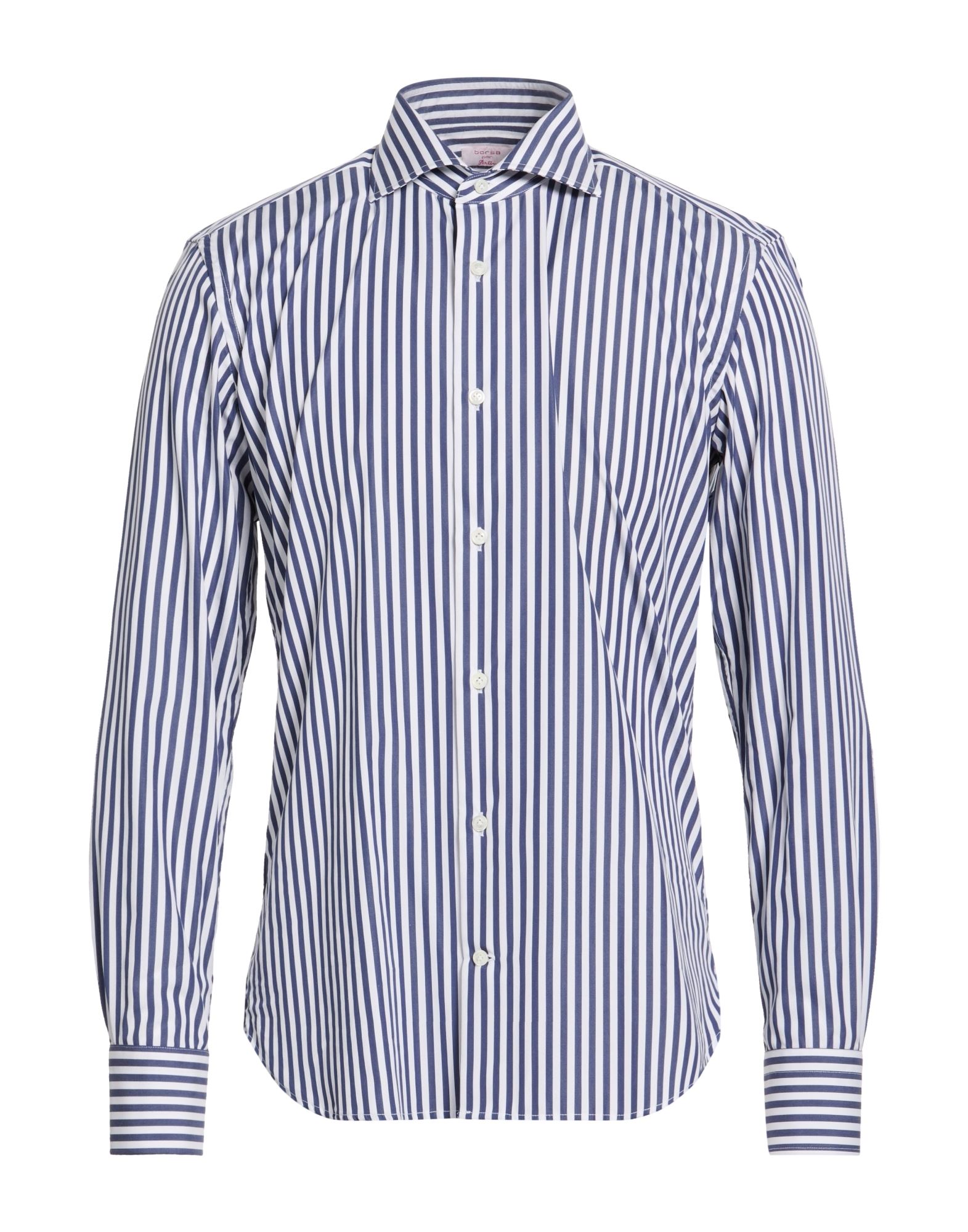 BORSA per PERLIN Hemd Herren Marineblau von BORSA per PERLIN