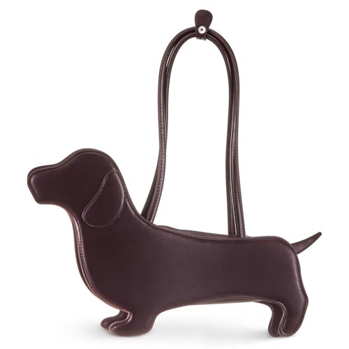 BOSENIYU Sausage Dog Gifts Geldbörse Handtasche Dackel Hund geformt Umhängetasche Niedliche Haustier PU Leder Tasche von BOSENIYU