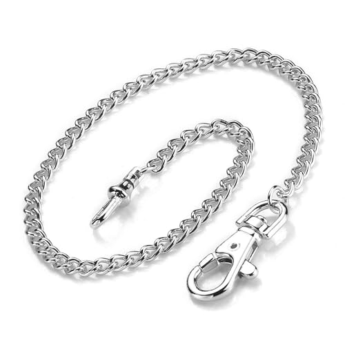 BOSHIYA Taschenuhrenkette Silber Hummerverschluss Vintage Albert Weste Kette Taschenuhrenketten für Männer mit Box BOSHIYA Taschenuhrenkette Silber Hummerverschluss Vintage Albert Weste Kette Taschenuhrenketten für Männer mit Box von BOSHIYA