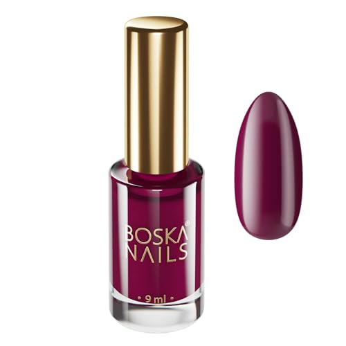 Boska Nails Nagellack Bordinia Nr. 672 Klassisch Nail Polish 9 ml Langanhaltend Schnelltrocknend Hochdeckend Maniküre von BOSKA NAILS
