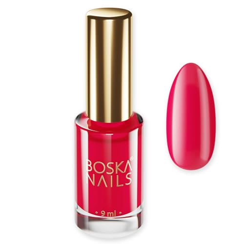 Boska Nails Nagellack Merrita Nr. 669 Klassisch Karminrot-Ton Elegante Langanhaltende Nägel Nail Polish 9 ml Nageldesign von BOSKA NAILS