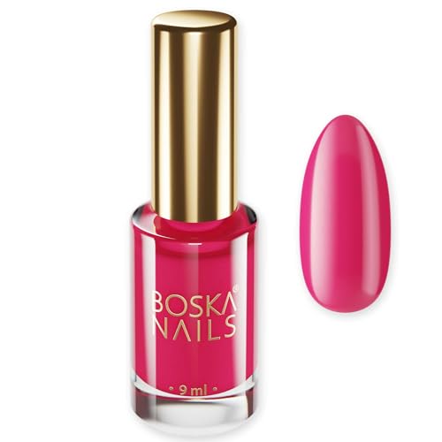 Boska Nails Nagellack Redina Nr. 668 Klassisch Tiefer Rotton Nagellack für Elegante Anlässe Nail Polish 9 ml Nageldesign von BOSKA NAILS