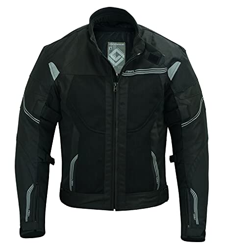 BOSMOTO Motorradjacke Herren Mit Protektoren Textil (5x_l) von BOSMOTO