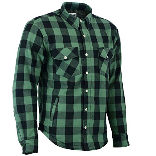 HERREN LUMBER-JACK JACKEN IN GRAU/ROT-SCHWARZ KARRIERT (3XL, Grün) von BOSMOTO