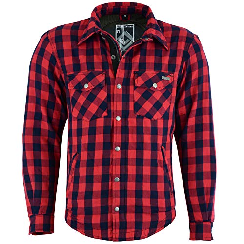 HERREN LUMBER-JACK JACKEN IN GRAU/ROT-SCHWARZ KARRIERT (4XL, Blau/Rot) von BOSMOTO