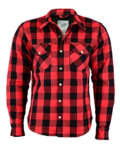 Lumberjack Jacke für Herren, ROT/GRAU (L, ROT) von BOSMOTO