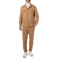 BOSS Black Herren Anzug beige Flanell von BOSS Black