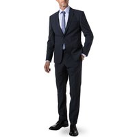 BOSS Black Herren Anzug blau Schurwoll-Stretch Slim Fit von BOSS Black