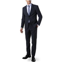 BOSS Black Herren Anzug blau Schurwoll-Stretch Slim Fit von BOSS Black