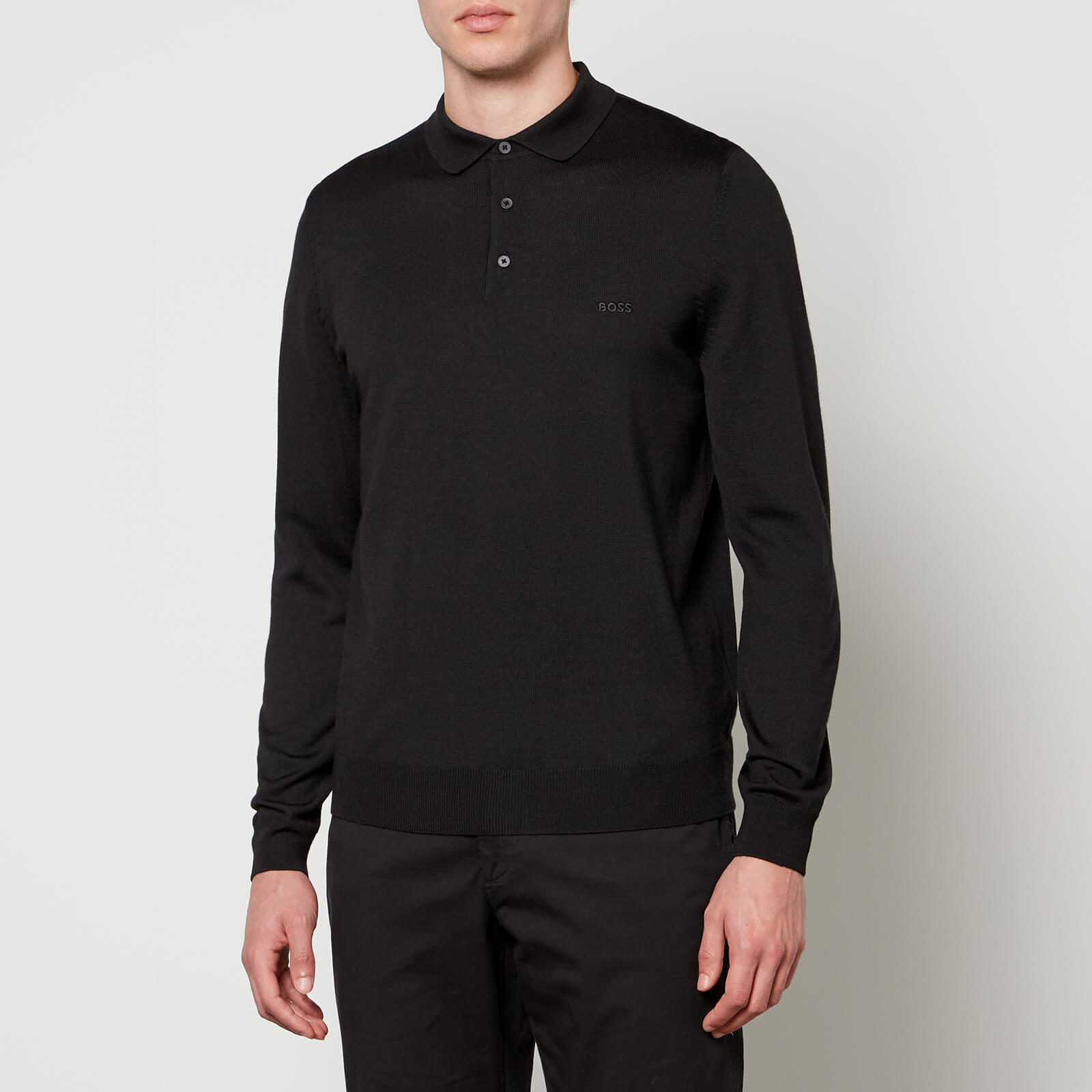 BOSS Black Bono Wool Polo Shirt - S von BOSS Black