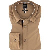 BOSS Black Herren Hemd beige Baumwolle von BOSS Black