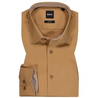 BOSS Black Herren Hemd beige Baumwolle Slim Fit von BOSS Black