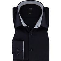 BOSS Black Herren Hemd blau Baumwolle Slim Fit von BOSS Black